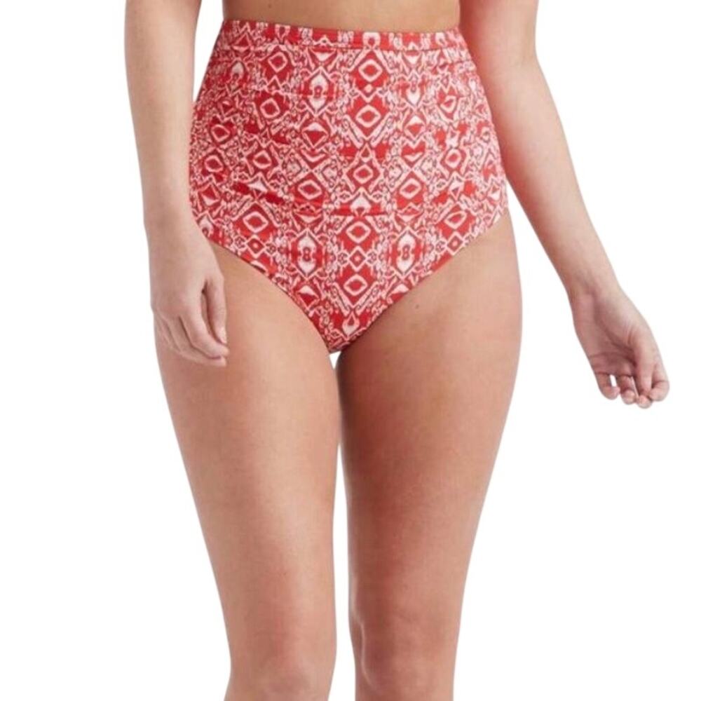Hermoza NWT Tod High Waisted Ruched Swimsuit Bottom Bohemia Bound Size 14
